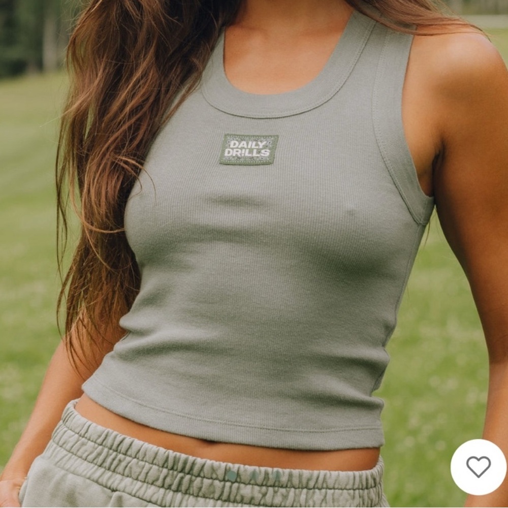 Daily Drills Olive Tank Top